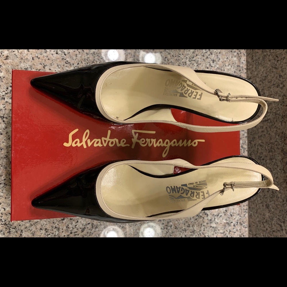 Salvatore Ferragamo “Lucida” Slingback Pumps